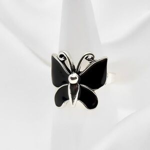 Black Butterfly Ring